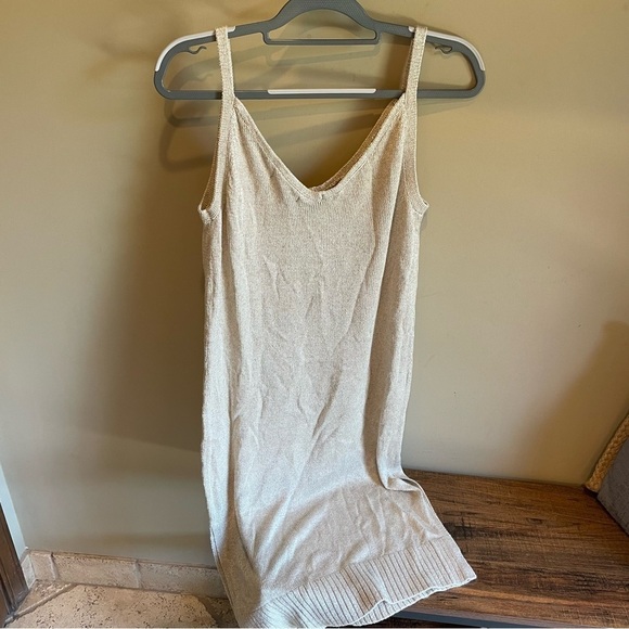 Banana Republic  Knit Cream Lined Dress - Picture 1 of 9